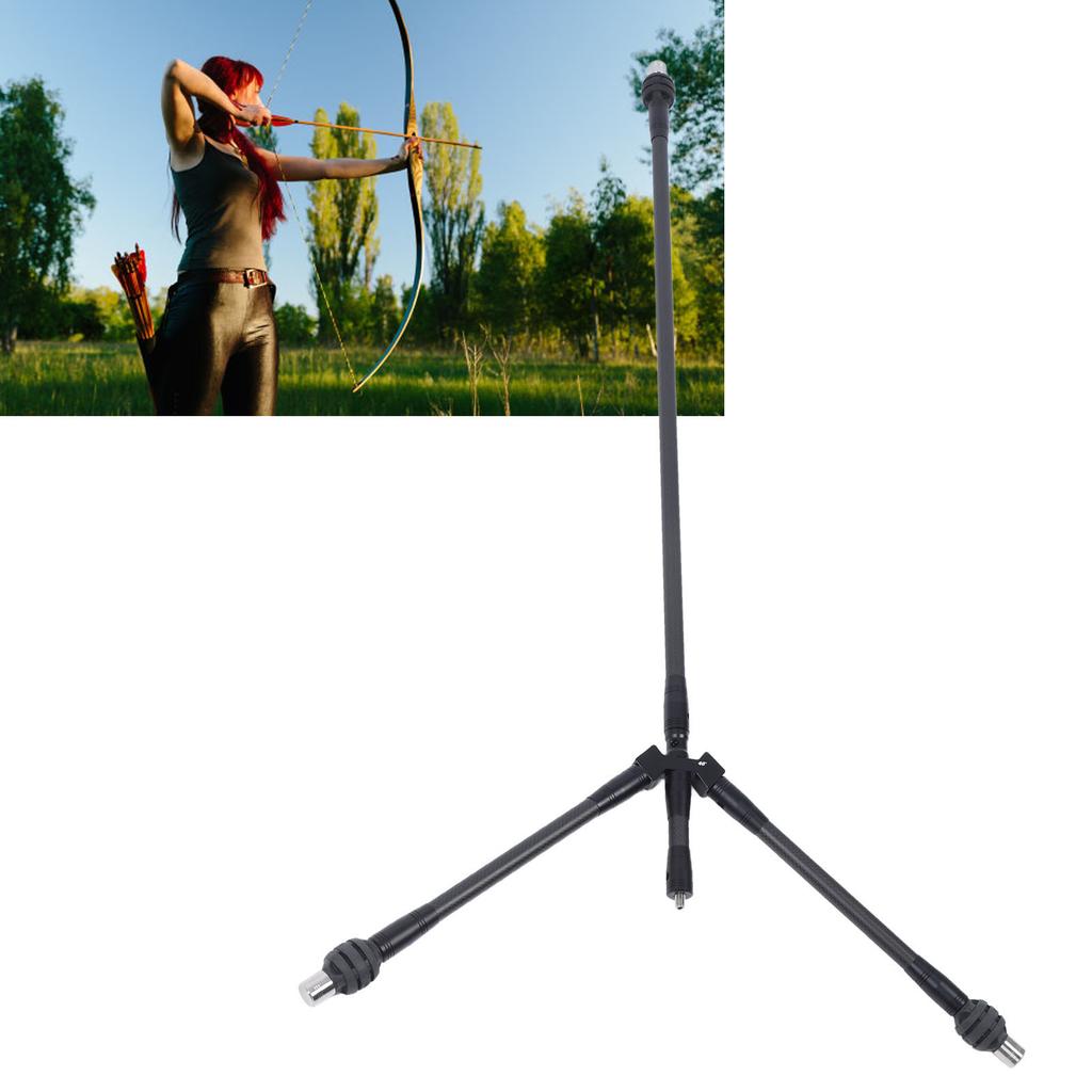 Recurve Bow Stand Holder 28inch Height Lightweight   Pure Carbon Archery Bow Stand Holder for Recurve Bow