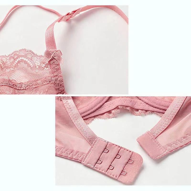 TERMEZY New Lace Bra Set Push Up Bras and Panty Set Classic Bandage Underwire Lingerie Set Sexy Ultrathin Underwear