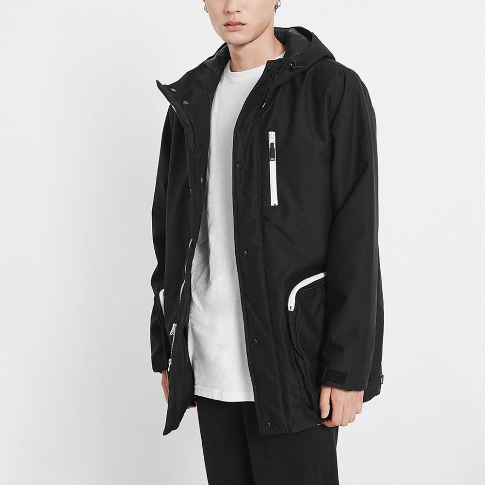 Vans Waterproof Warm Casual Sports Cotton Jacket Men Jacket Black VN0A49K3BLK