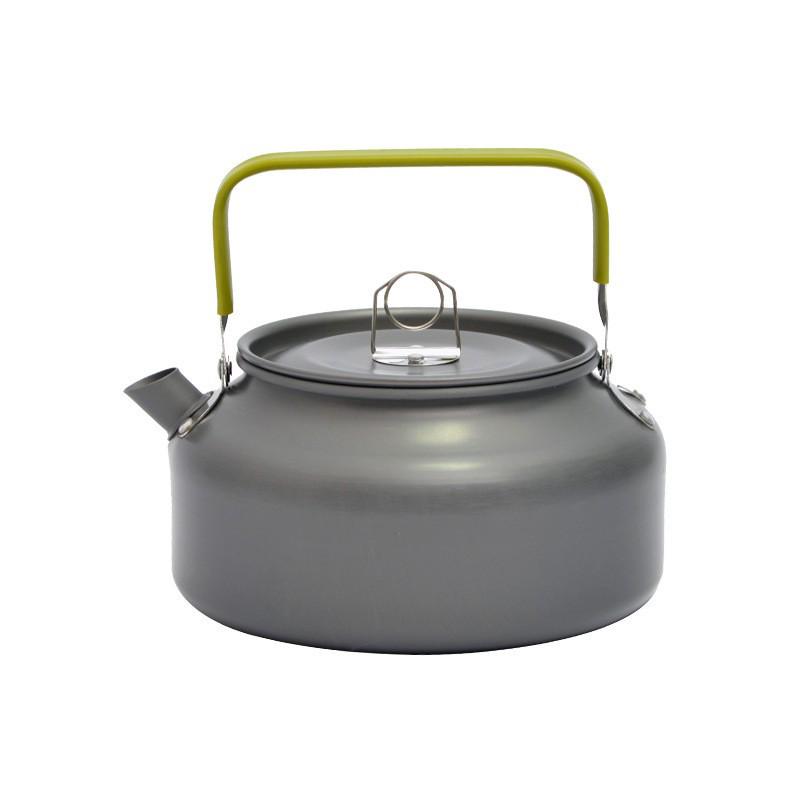 1.2L Anodized Aluminum Outdoor Kettle - Portable Teapot for Camping, Picnic & Fishing