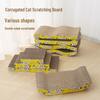 Fengge Tu Corrugated Cat Scratch Board & Bed with Catnip