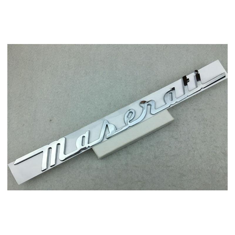 Lussuoso Emblema Posteriore per Auto Maserati President Ghibli Q4 Gts con Linee Morbide e Fascino Classico