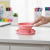 Balde de Lavagem Dobrável de Silicone em Forma de Coração Para Lavar Pincéis de Pintura e Maquiagem Com Armazenamento Conveniente