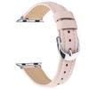 Watch Band For Apple Watch Series 10 Ultra 9 8 7 SE 6 5 4 3 2 1 46mm 49mm 45mm 44mm 42mm Genuine Cow Leather Strap with Silver Buckle