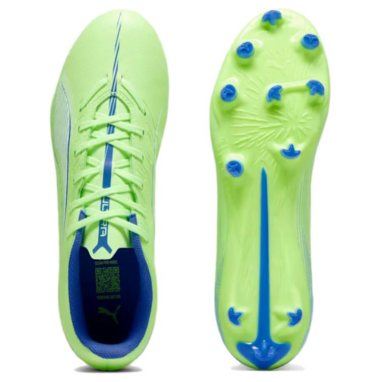 Puma Ultra Play 5 FG AG Lights Out Pack Men Sneakers Green Fizzy-Apple White 107689-03