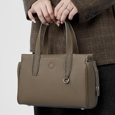 Sac à bandoulière pour femme simple et tendance Cuir de vachette Nouveau Sac à main messager pour navetteur Sac texturé polyvalent