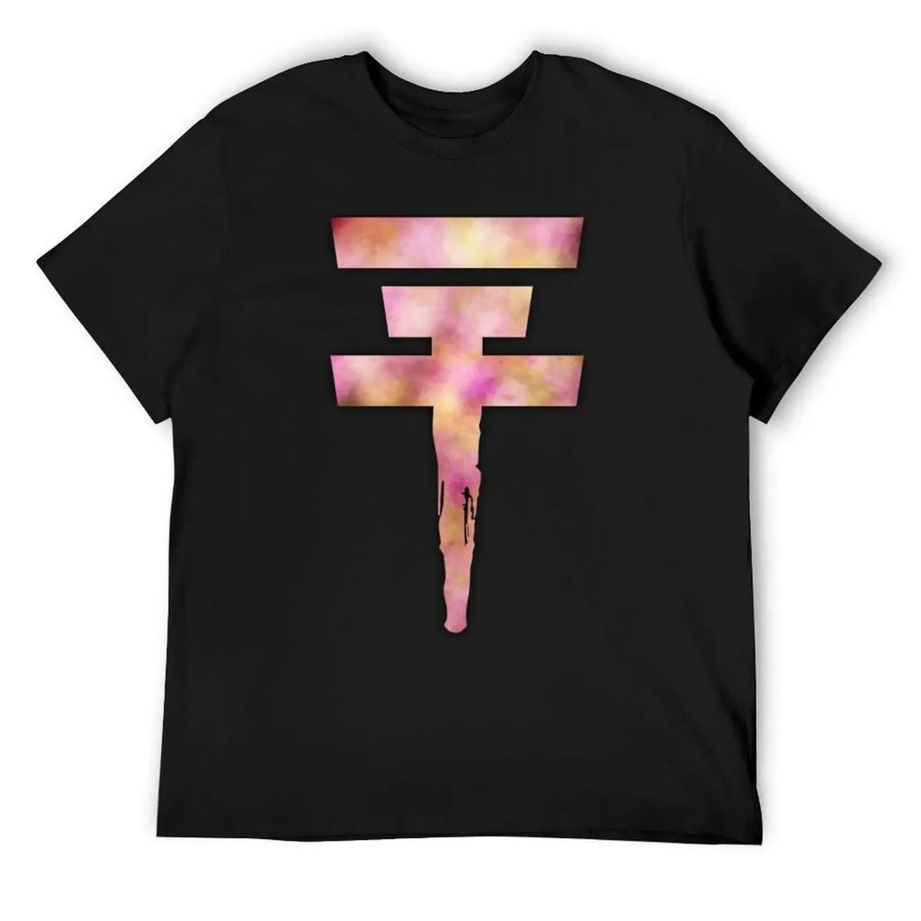 Tokio Hotel Logo (1) T-Shirt blue archive customs design your own men tshirt
