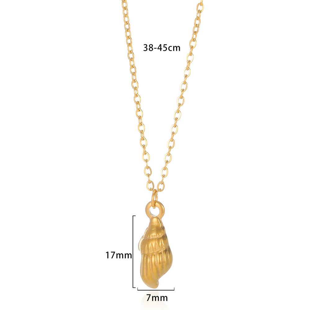 

European & American 18K Gold Plated Sunflower Pendant Necklace - Stainless Steel Luxury Jewelry