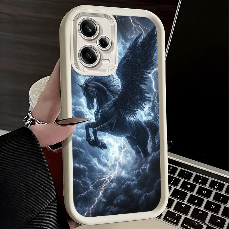 Phone Case for Xiaomi Redmi Note 15 14 13 Pro Plus Black Horse Galloping Shell 12S 11 11S 11T 5G 14S Soft Silicone Funda