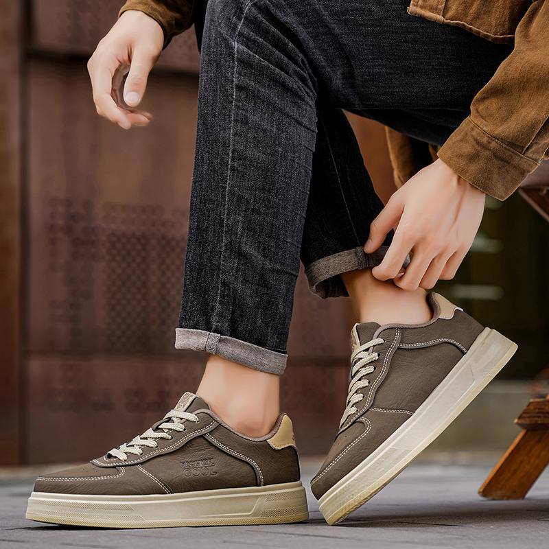 Ny Mote Høst Og Vinter Herre Lav Topp Martin Støvler Studenter Mannlige Gutter Trendende Myk Såle Arbeidssko Arbeidsvern Martin Sneakers