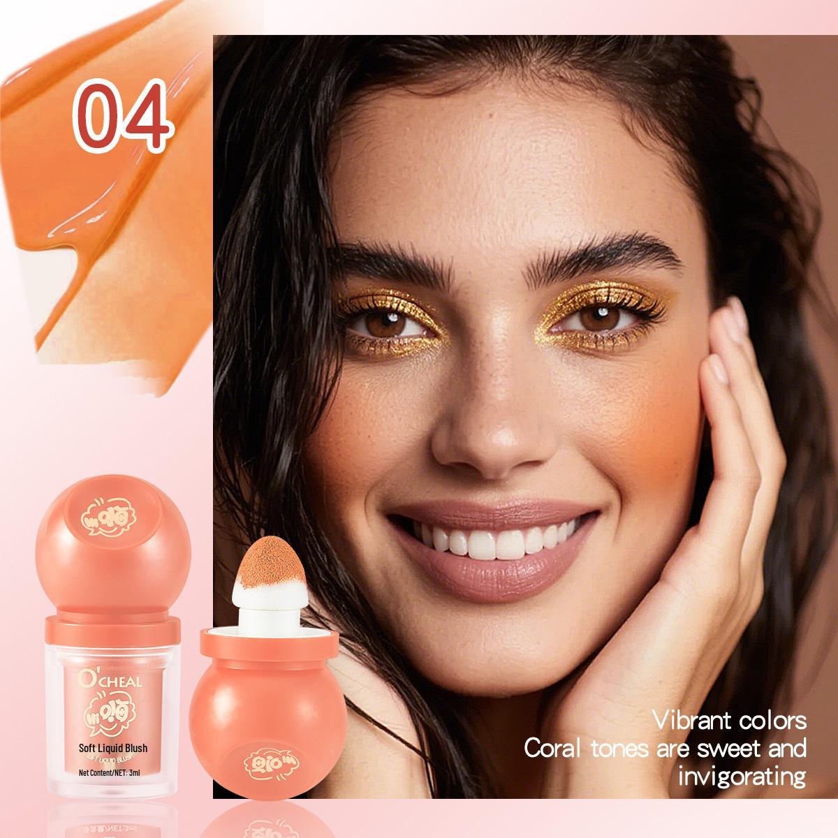 OCHEAL Liquid Matte Blush Stick - Highly Pigmented Cream Rouge for Contour and Blush