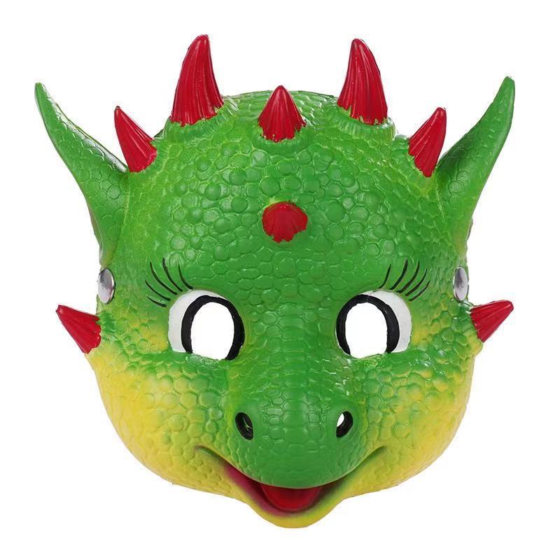 Halloween Neues Kinder-Dinosaurier-Flügel-Cosplay-Outfit Party Coole Dinosaurier-Maske Flügel Zweiteiliges Set