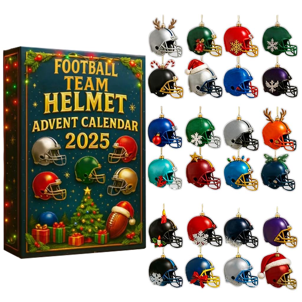 Adventní kalendář, Adventní kalendář, Chlapecký adventní sportovní kalendář, 24denní akrylový odpočítávací kalendář, Adventní kalendář