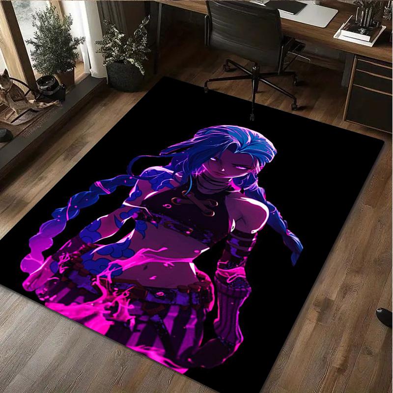 Jinx Fantasy Warrior Home carpet Office Decorative Carpet For Living Room Bedroom Door Mat Floor Rug Computer Chair Area Rug