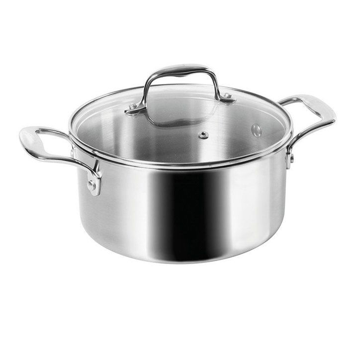 Faitout - sitram - rapsody - 5l - 24cm - inox avec manche riveté