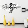 Einzigartiger Stilvoller Musiknoten Wandsticker Aufkleber Schlafzimmer Zuhause Dekorative DIY Aufkleber Dekoration