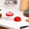 6PCS Egg Boiler Cup Non Stick Egg Cooker Silicone Egg Boiler Mould for Household Kitchen