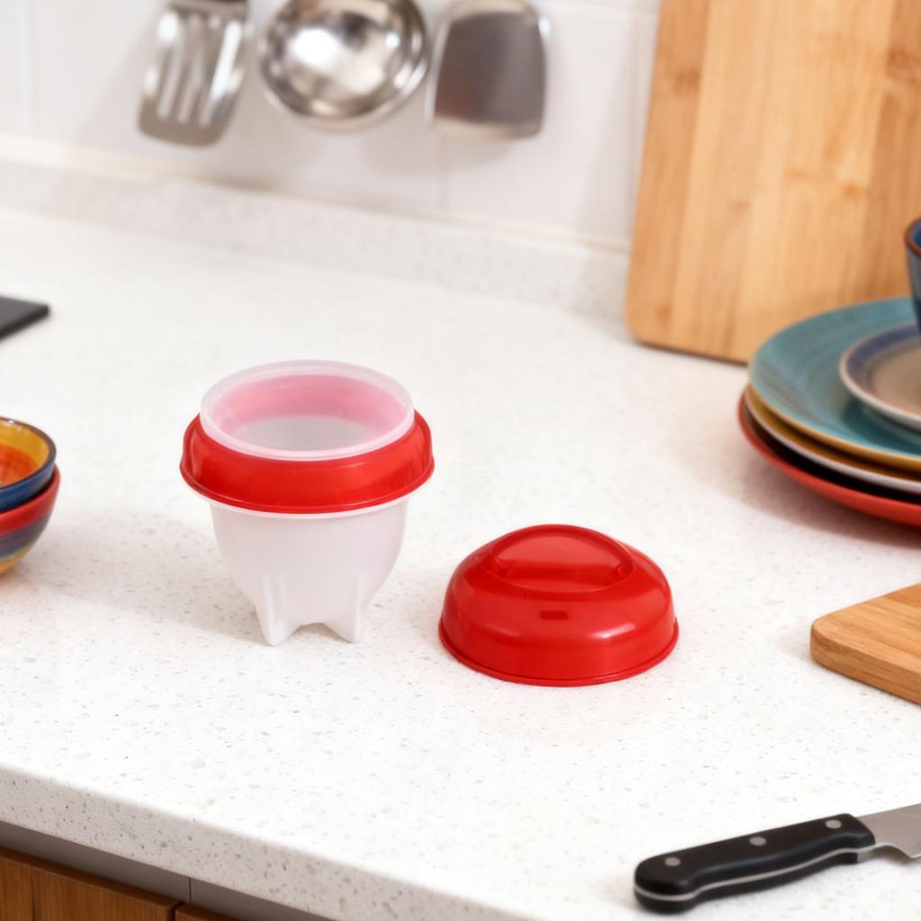 6PCS Egg Boiler Cup Non Stick Egg Cooker Silicone Egg Boiler Mould for Household Kitchen