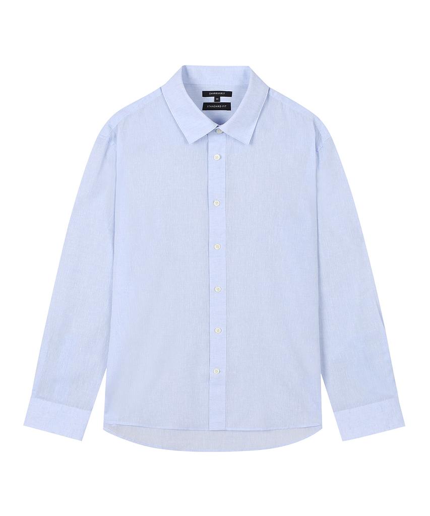 FAHRENHEIT French Linen Long Sleeve Shirt (Fibaa5330) (A Type)