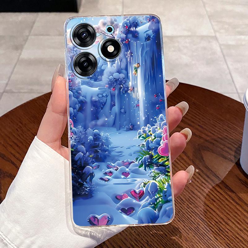 For Tecno Spark 10 Pro Case KI7 Silicone Aesthetic Cute Cat Back Cover for Techno Spark 10 Pro Transparent Soft Phone Case