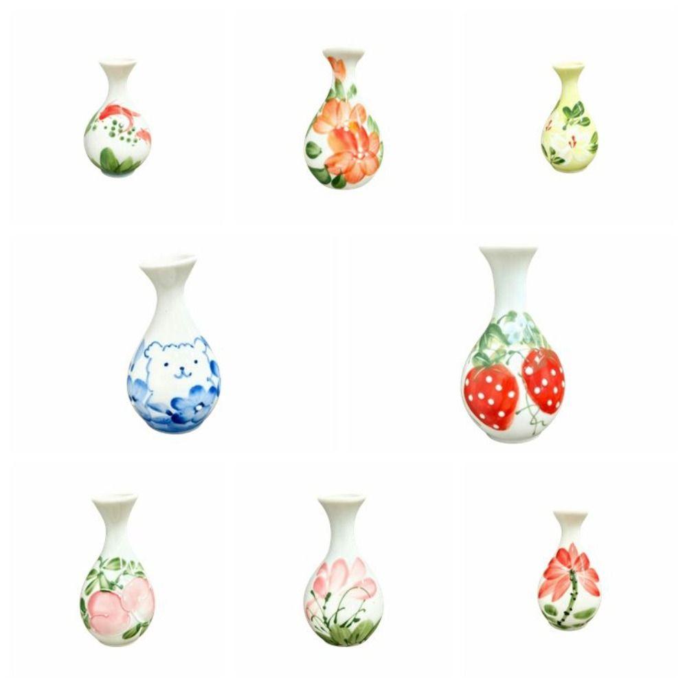 Chinese Style Vase Refrigerator Sticker Magnetic Flower Arrangement Container Refrigerator