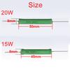 10PCS 15W 20W Wire Wound Resistor RX21 5% Resistance 0.1 0.2 1 2.2 3.3 4.7 6.8 10 22 47 100 220 330 470 680R 1K 10K 12K 15K Ohm