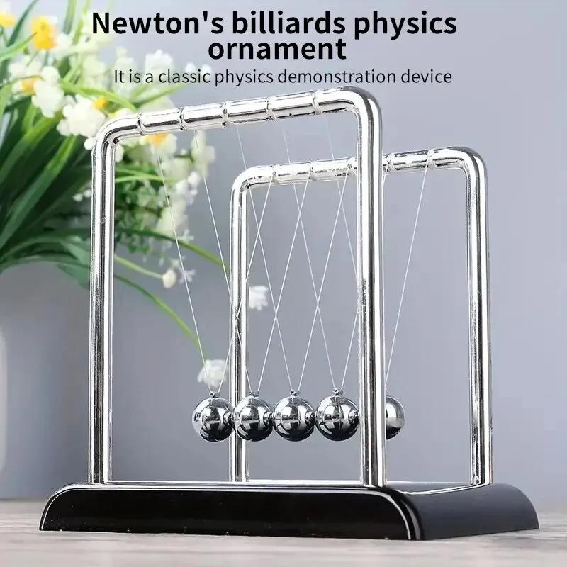 Newtons Cradle Balance Stålkule Undervisningsmateriell Fysikk Vitenskap Pendel Skrivebordsleker Stressavlastningsgaver Hjemmedekorasjon