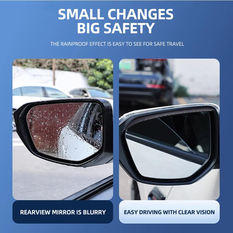For Volvo Car Rearview Mirror Rain Eyebrow Rain Shield Shade Protector Cover For Volvo XC40 XC90 V40 V90 V60 XC60 S80 S60 S90 C4 ari852