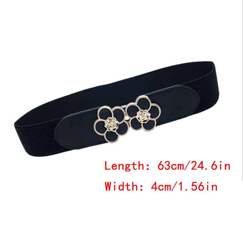 Women Elastic Belt Waistband Wide Elegant Cummerbunds For Women Dress