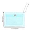 1Pc Women'S Credit Card Holder Wallet Transparent Waterproof Pvc Id Card Wallet