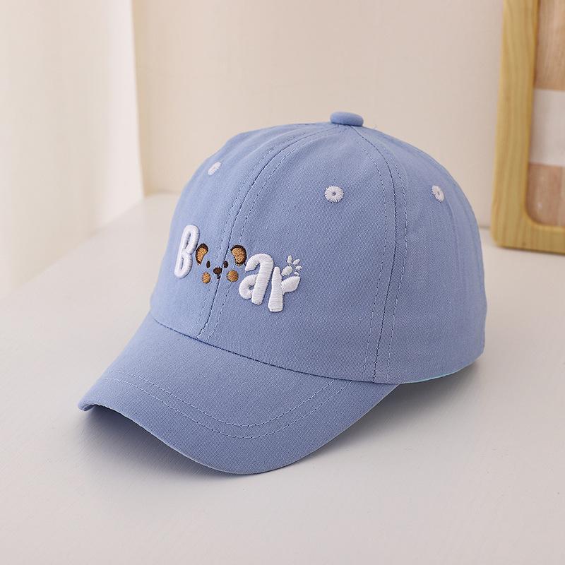 2026 Spring Korean-Style Kids Bear Duckbill Baseball Cap - Sun Protection for Boys & Girls
