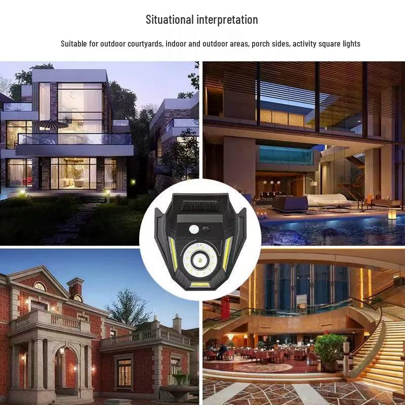 Waterproof Solar LED Spotlight with Rechargeable Battery and Light Control for Outdoor Use