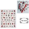 New Year Nail Art Stickers Bronzing Year of the Dragon Chinese Style Mahjong Cartoon Nail Stickers Decoration