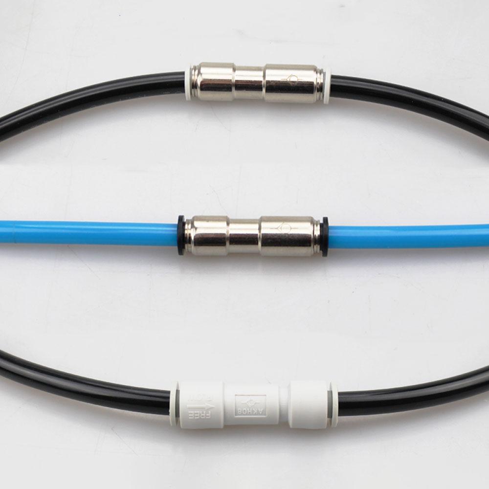 4 6 8 10 12mm Tube Straight One Way Check Valve Non-Return Plastic Pneumatic Air Pipe Fitting Push In Connector