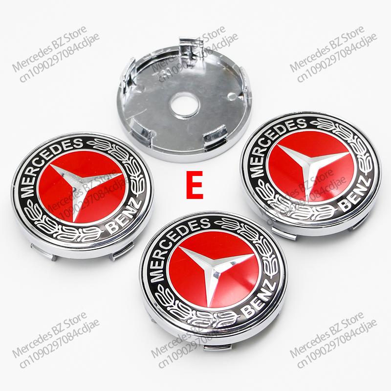 56mm 60mm 65mm 75mm Car Wheel Center Hub Cap Emblem Sticker For Mercedes Benz Mercedes Benz AMG Class W206 W205 W203 GLC CK1