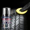 Tire Shine Wax Kit,Car Tire Brightenin&Blackening Agent,Multi-Functional Plastic Restore,Long-Lasting Glos,Interior Exterior Use