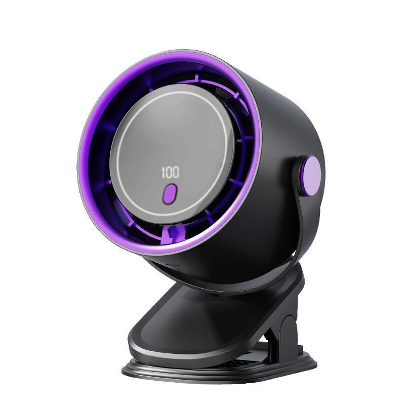 Wall-Mounted Digital Clip Fan with Timer, 100 Speed Settings, USB, Desktop and Household Use
