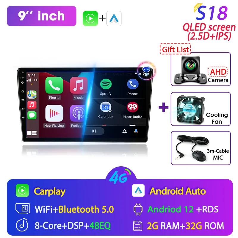 Srnubi 2 Din 7 9 Inch Android 12 Carplay Car Radio Multimedia Player Navigation GPS Stereo For VW Ford Nissan Kia Honda Toyota