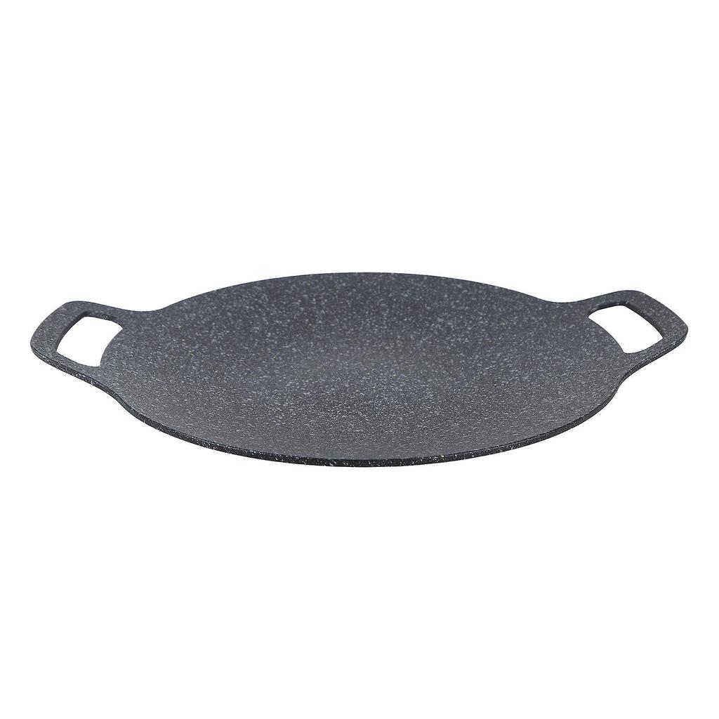 Korean BBQ Grill Universal Induction Cooker Anti Stick Pan Thickened Aluminum Barbecue Plate for Indoor Outdoor 38cm / 15in