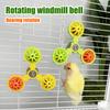 Birds Spinner Rattle Toy Interactive Spinner Parrot Toy Wheel Chewing Exercise Cockatiel