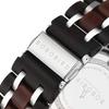 Bobo Bird S18-1 Men's Stylish Wooden Watch Black Stainless Steel Chronograph Luminous Pointer 44mm Fashion Watch
