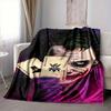 1pc Joker Cards Flannel Throw Blanket - HD Printed Lightweight Soft Warm All-Season Blanket for Sofa, Bed, Travel, Camping 125