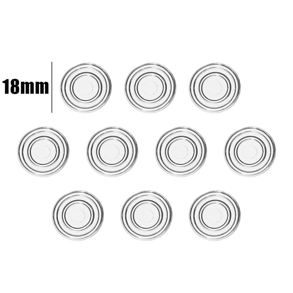 50/10Pcs Furniture Anti Slip Pads Round Glass Table Bumper Non Adhesive Bumpers Pad Soft PVC Suction Pad for Table Glass 18/23mm
