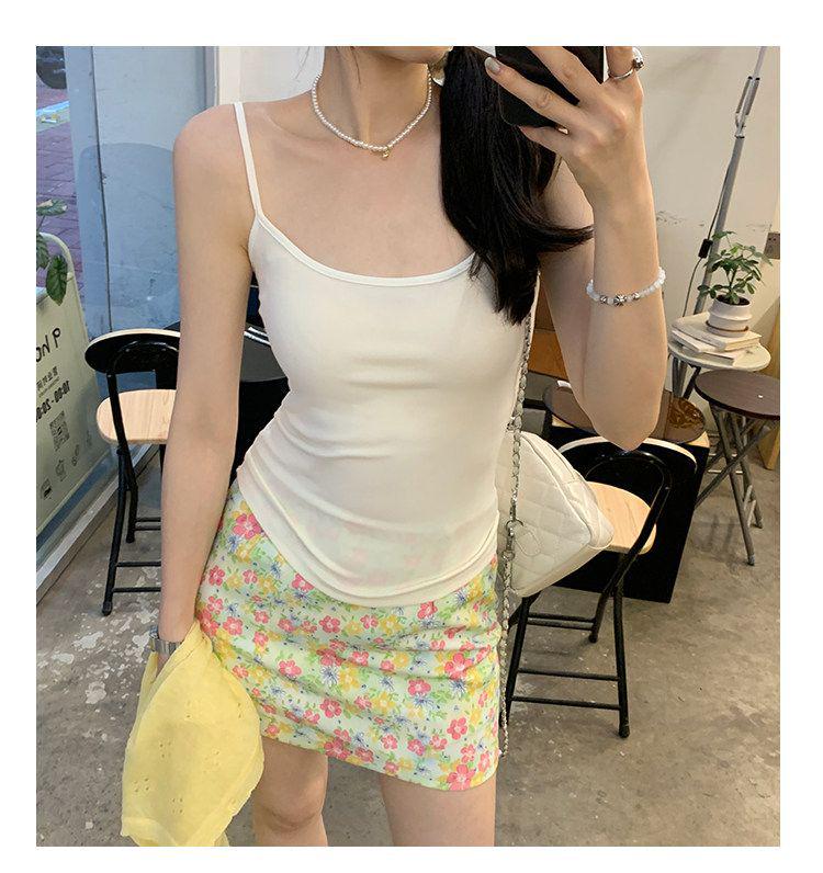 Canotta da Donna French Black & White Color Block Slim Fit con Reggiseno Integrato – Arrivo Top Corto Estivo Dolce & Piccante