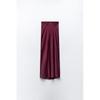 Za2024 Spring-Summer New Type Women's Sheath Skirt Long Dress Silk Satin Texture Midi Dress 1165054 401