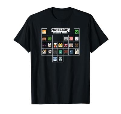 Minecraft Periodensystem Charakter Gruppe T-Shirt
