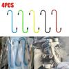 1/4pc Car Set Disc Suspension Disc Service Brake Service Car Brake Caliper Hanger Hook S-shaped Caliper Hook Auto Accessory