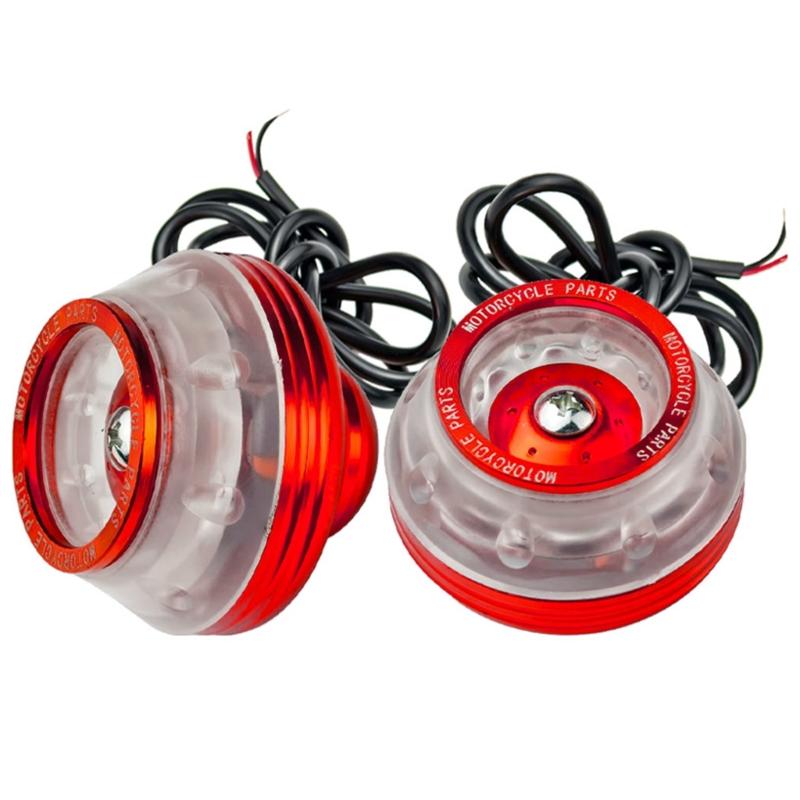 Motorcycle Fork Sliders LED Lighted Crash Protectors Impact Resistant Guard Universal Fit for Enhanced Ridings Safety красный