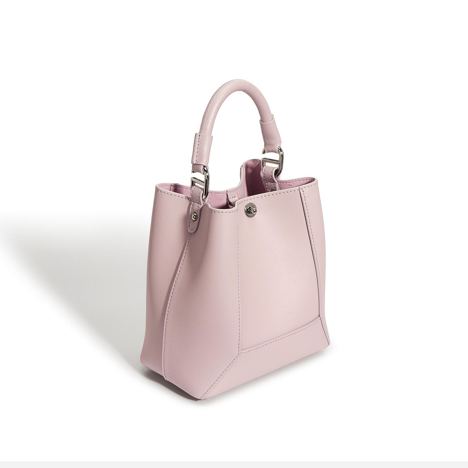 

2025 весна и лето новый нишевый дизайн высококачественная кожа универсальная сумка для мамы и ребенка портативная на плечо кроссбоди сумка-ведро женская