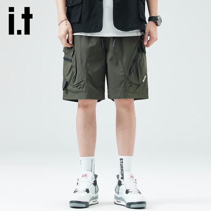 Izzueit Men s Ice Silk Cargo Shorts M